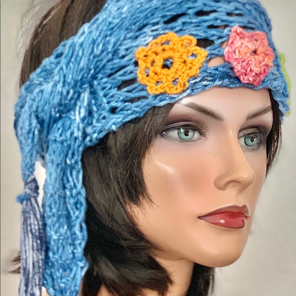 Hand Knits 2 Love Cotton Bandana Scarf Design Hip - Picture 11 of 15